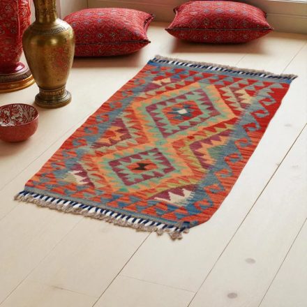 Preproga Kilim Chobi 91x62 ročno tkani afgan kilim