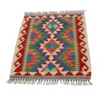 Preproga Kilim Chobi 86x61 ročno tkani afgan kilim iz volne