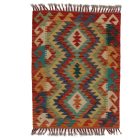 Preproga Kilim Chobi 63x83 ročno tkani afgan kilim iz volne