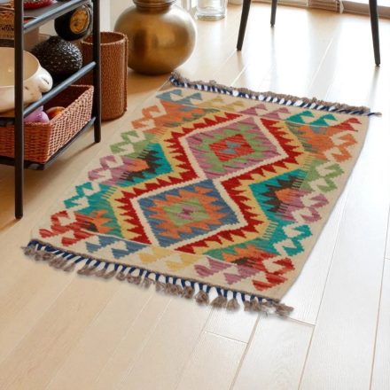 Preproga Kilim Chobi 78x62 ročno tkani afgan kilim