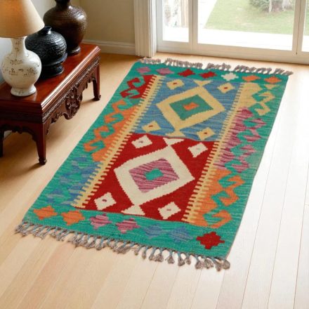 Preproga Kilim Chobi 58x94 ročno tkani afgan kilim iz volne