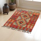 Preproga Kilim Chobi 81x59 ročno tkani afgan kilim iz volne
