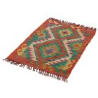 Preproga Kilim Chobi 92x63 ročno tkani afgan kilim iz volne