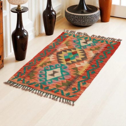 Preproga Kilim Chobi 89x62 ročno tkani afgan kilim