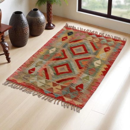 Preproga Kilim Chobi 92x65 ročno tkani afgan kilim