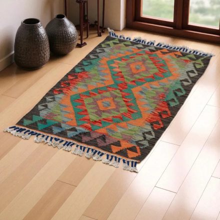Preproga Kilim Chobi 92x60 ročno tkani afgan kilim