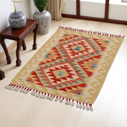 Preproga Kilim Chobi 90x64 ročno tkani afgan kilim