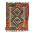 Preproga Kilim Chobi 74x64 ročno tkani afgan kilim iz volne