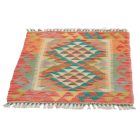 Preproga Kilim Chobi 74x64 ročno tkani afgan kilim iz volne