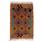 Preproga Kilim Chobi 88x60 ročno tkani afgan kilim iz volne