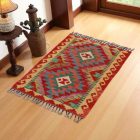 Preproga Kilim Chobi 60x88 ročno tkani afgan kilim iz volne