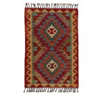 Preproga Kilim Chobi 60x88 ročno tkani afgan kilim iz volne