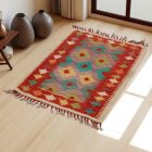 Preproga Kilim Chobi 89x61 ročno tkani afgan kilim iz volne