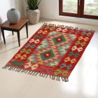 Preproga Kilim Chobi 85x59 ročno tkani afgan kilim iz volne