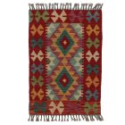 Preproga Kilim Chobi 85x59 ročno tkani afgan kilim iz volne