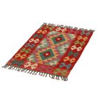 Preproga Kilim Chobi 85x59 ročno tkani afgan kilim iz volne