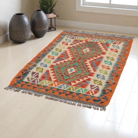 Preproga Kilim Chobi 132x92 ročno tkani afgan kilim