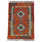 Kilim preproga Afghan 119x87 ročno tkana volnena preproga kilim