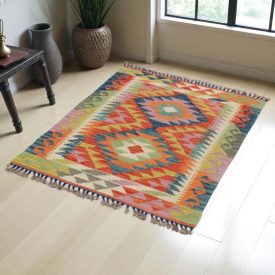 Ročno tkana preproga kilim Chobi 124x88 etnični kilim