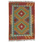 Kilim Chobi 121x84 cm – ročno tkani afgan čilim z etničnim vzorcem