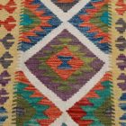 Preproga Kilim Chobi 77x124 ročno tkani afgan kilim iz volne