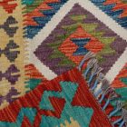 Preproga Kilim Chobi 77x124 ročno tkani afgan kilim iz volne