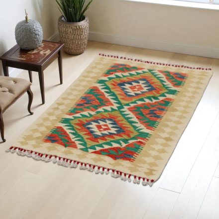 Preproga Kilim Chobi 115x80 ročno tkani afgan kilim iz volne