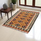Preproga Kilim Chobi 88x120 ročno tkani afgan kilim iz volne