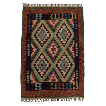 Kilim preproga Afghan 148x102 ročno tkana volnena čilim