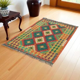 Preproga Kilim Chobi 168x107 ročno tkani afgan kilim