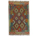 Etnična preproga kilim 163x105 ročno tkani volneni kilim