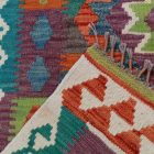 Etnična preproga kilim 163x105 ročno tkani volneni kilim