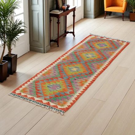 Preproga Kilim Chobi 67x200 ročno tkani afgan kilim