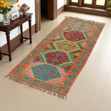 Preproga Kilim Chobi 66x178 ročno tkani afgan kilim
