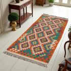 Preproga Kilim Chobi 76x202 ročno tkani afgan kilim iz volne