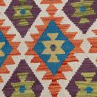 Preproga Kilim Chobi 76x202 ročno tkani afgan kilim iz volne