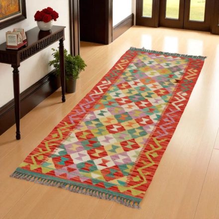 Preproga Kilim Chobi 71x198 ročno tkani afgan kilim