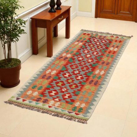 Kilim Chobi 73x193 cm – dolgi ročno tkani afganistanski kilim iz volne