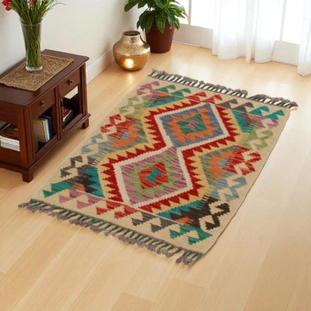 Preproga Kilim Chobi 62x80 ročno tkani afgan kilim iz volne