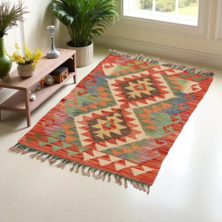 Preproga Kilim Chobi 91x60 ročno tkani afgan kilim