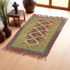 Preproga Kilim Chobi 94x58 ročno tkani afgan kilim iz volne