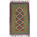 Preproga Kilim Chobi 94x58 ročno tkani afgan kilim iz volne