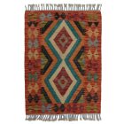 Preproga Kilim Chobi 87x65 ročno tkani afgan kilim iz volne
