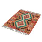 Preproga Kilim Chobi 87x65 ročno tkani afgan kilim iz volne