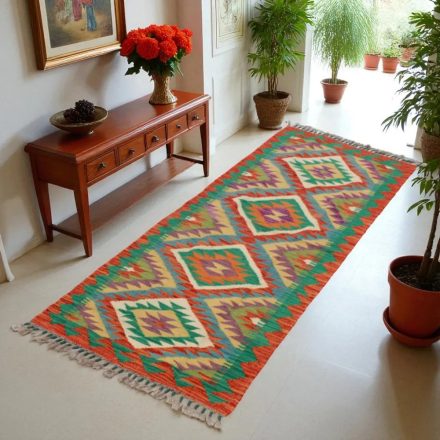 Preproga Kilim Chobi 63x192 ročno tkani afgan kilim