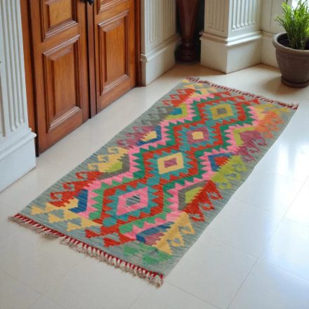 Preproga Kilim Chobi 65x164 ročno tkani afgan kilim