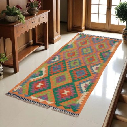 Preproga Kilim Chobi 77x198 ročno tkani afgan kilim