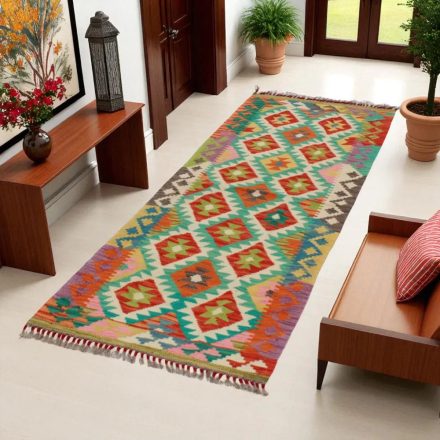 Preproga Kilim Chobi 72x203 ročno tkani afgan kilim