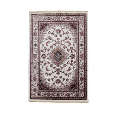 Klasična Isfahan preproga 200x300 cm – bež dizajn za prostorne sobe