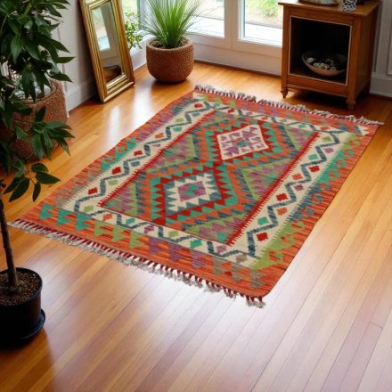 Preproga Kilim Chobi 103x146 ročno tkani afgan kilim